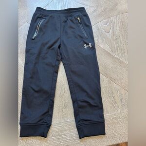 Under Armour Black Boys' Athletic Jogger Sweatpants with Reflective Logo